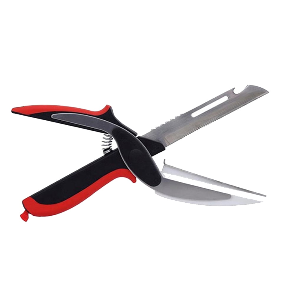 Golden Cook 6 in 1 Food Scissors with Cutting Board Stainless Steel