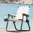 thumbnail image 7 of GoSports Outdoors WOVN Beach Backpack Chair - Premium Folding Camping Chair - 9 Styles Available - NATURAL, 7 of 7