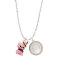 thumbnail image 1 of Delight Jewelry Resin Pink Birthday Kitty Cat To the World You are a Mother Locket Necklace, 1 of 4