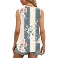 thumbnail image 4 of POIUYTR Women Eyelet Tank Tops Summer Casual Scoop Neck Mesh Sleeveless Tshirts Vacation Loose Printed Camisole, 4 of 6