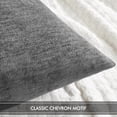 thumbnail image 3 of Pack of 2 Dark Gray Decorative Pillow Covers 18x18 Inch Soft Chenille Couch Throw Pillows Farmhouse Cushion Covers for Home Decor Sofa Bedroom Living Room, 3 of 6