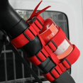 thumbnail image 3 of HLONK [Ajustement Réglable] Support de Fixation pour Extincteur de Voiture - Rouge Matériau Durable Sangles et Boucles Sécurisées pour Véhicules Wrangler Accessoires de Sécurité Routière Améliorés, 3 of 6