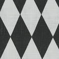 thumbnail image 3 of Split P Black & White Harlequin Cloth Napkin Set of 4, 3 of 3