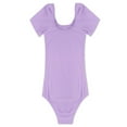 thumbnail image 2 of YiZYiF Little Girls Basic Short Sleeves Ballet Dance Gymnastics Leotard, 2 of 4