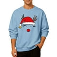 thumbnail image 4 of Men's Ugly Christmas Sweaters - Funny Christmas Sweaters for Men - Fun Holiday Pullovers,Sky Blue,M, 4 of 6
