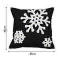 thumbnail image 4 of SPRING PARK Christmas Pillow Covers, Square Christmas Throw Pillows Outdoor, Snowflakes Merry Christmas Pillow Cases for Winter Holiday Home Sofa Bed Decor, 4 of 8