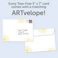 thumbnail image 2 of Tree-Free Greetings Diwali Greeting Card 2 Pack, 100% Recycled Paper, 5x7, Gold Elephants Diwali (GT61507), 2 of 7