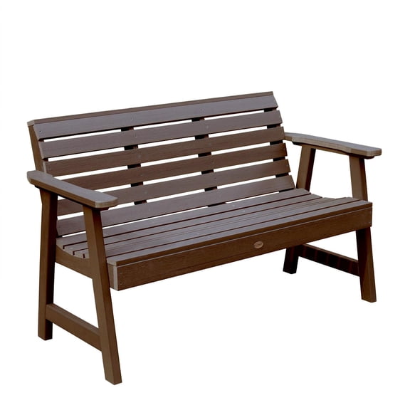 Highwood Furniture Weatherly Garden Bench 4ft-Finish:Weathered Acorn,Size:64"L x 25"D x 35"H