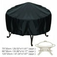 thumbnail image 2 of CHOK Housse Ronde pour Foyer de Patio, Imperméable, Protection UV, Housse pour Gril BBQ, Cour Extérieure, 2 of 10