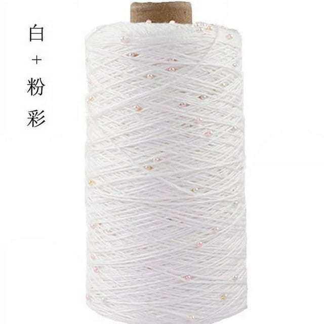 350g Pearl Mercerized Cotton Yarn Hand-knitted Cotton Pearl Lace Line Fine Crochet Thread Bead Thread Diy Hand-braided Thread