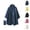 Navy, variant on Men's Lightweight Waterproof Hooded Rain Jacket Plus Size Casual Windbreaker for Hiking, Camping, Travel & Everyday Wear