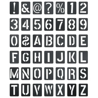 YESTUNE 40pcs Alphabet Letter Stencil Reusable Plastic Template