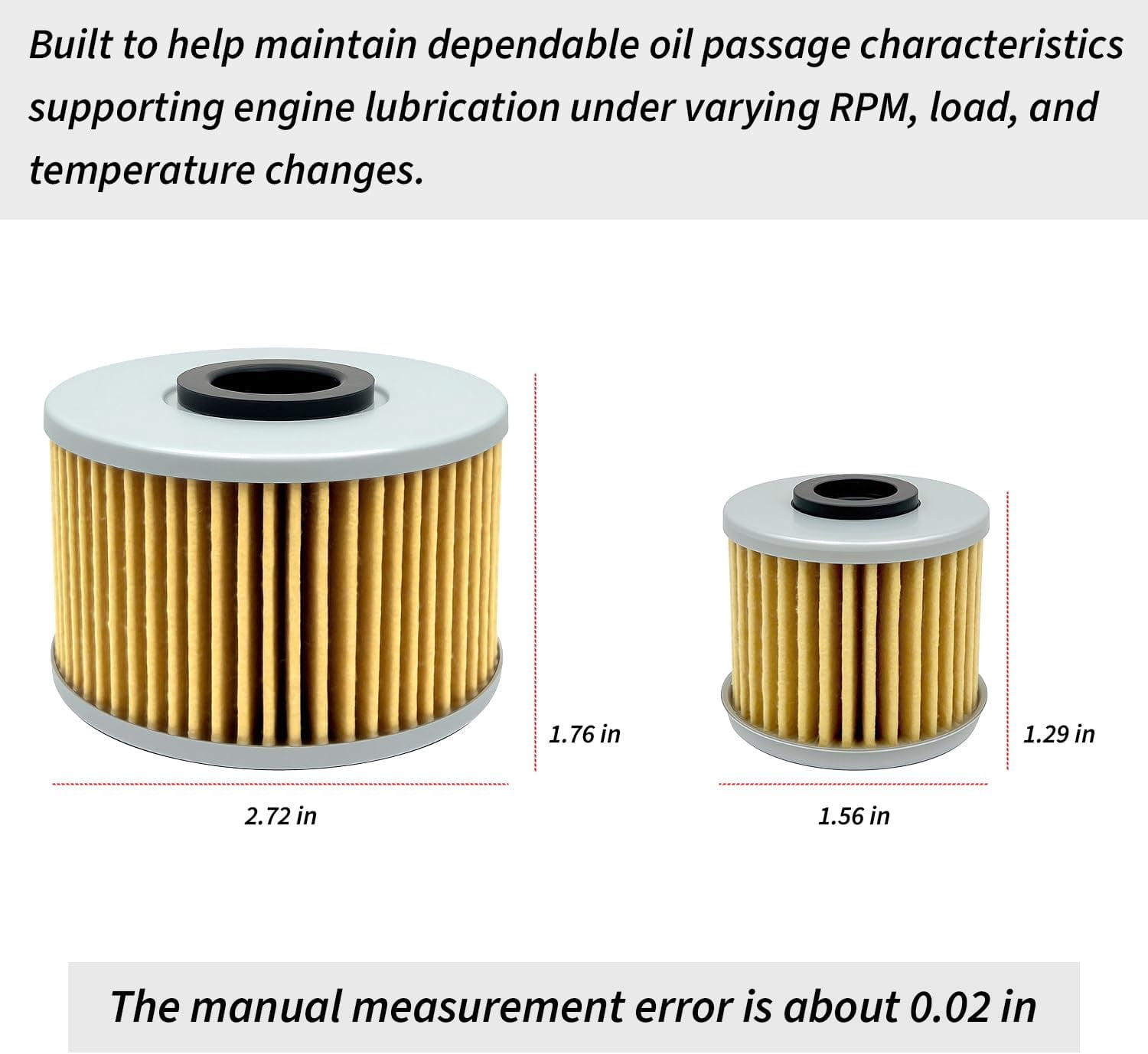 2 Packs Oil Filter Change Kit with O-Rings Springs & Washers for Honda Talon 1000R 1000X Pioneer 1000 1000-5/1000-6 | Replace OEM 15412-HP7-A01