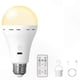 thumbnail image 1 of Rechargeable LED Bulbs with Remote Control E26 Battery-Powered Smart 3-Color Changing Light, 1 of 5