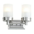 thumbnail image 4 of Safavieh Kylan Two Light Bathroom Sconce, Nickel, 4 of 5