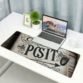 thumbnail image 6 of Stay Positive Work Hard Make It Happen Inspirational Quote Mouse Pad Custom Design, Motivational Quotes Arrow Print on Rustic Black Wood Grain Art Mouse Pads White Mat, 6 of 6
