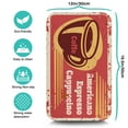 thumbnail image 5 of Coffee Mat, Coffee Vintage Red Pattern Coffee Bar Mat for Coffee Station Accessories and Organizer, Absorbent Dish Drying for Kitchen Counter, Coffee Bar Decor Coffee Machine Mat 19.5x12in, 5 of 7
