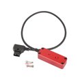 thumbnail image 2 of Lanxri Male D-Tap B Type To 3-Port Female D-Tap P-Tap Hub Adapter Splitter With Ronin 2 Thread Screw For Photography Power (Red), 2 of 4