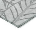 thumbnail image 4 of HomeRoots 584210 9 x 12 ft. Floral Washable Indoor & Outdoor Rectangle Area Rug, Gray & Silver, 4 of 5
