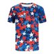 thumbnail image 5 of Tops para hombre, blusas y camisas de manga corta con cuello redondo para hombre, jersey informal con cuello redondo estampado para hombre, pantalones cortos deportivos para fitness, blusa de poliéste, 5 of 5