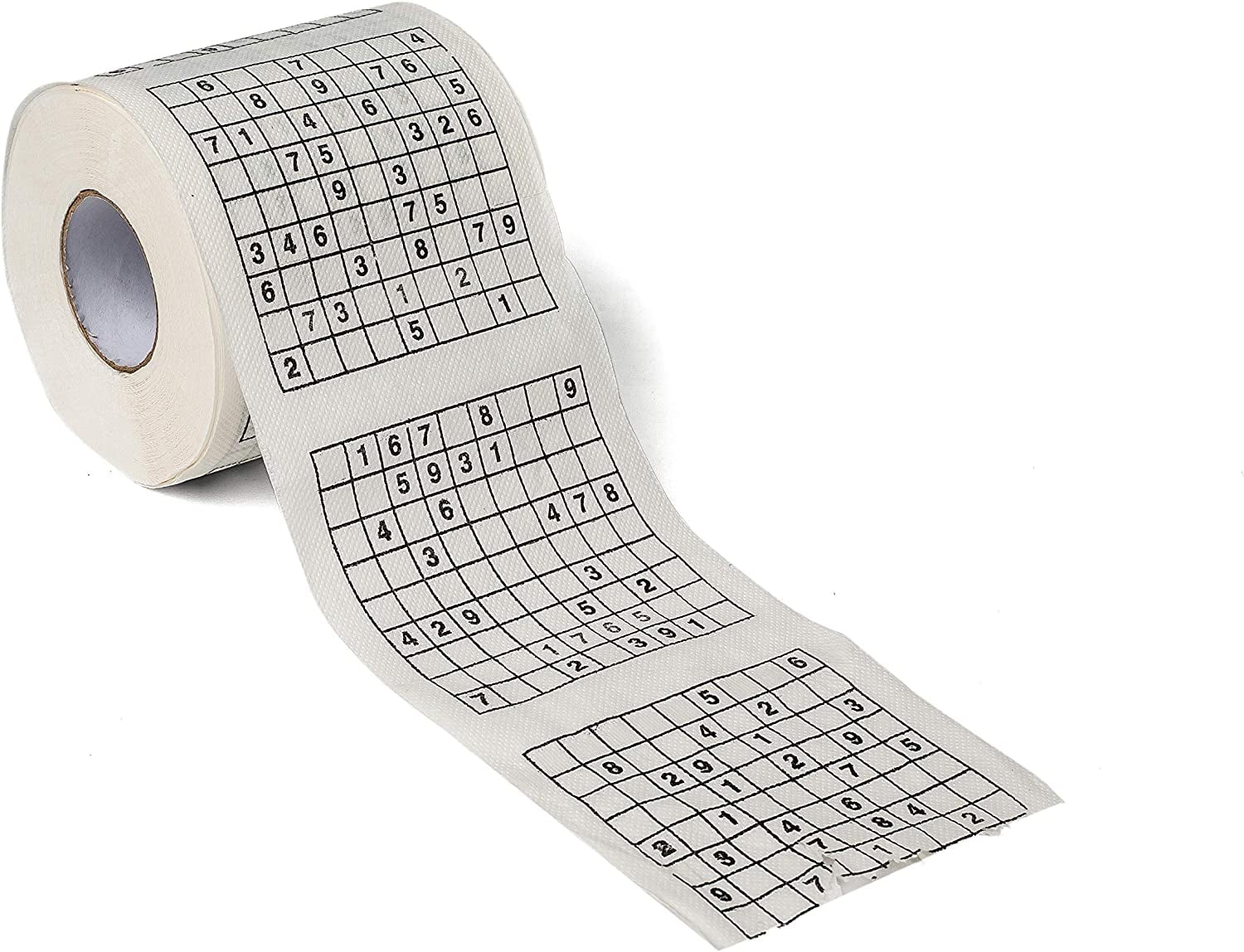 Roll of Sudoku Toilet Paper Tissue Napkin Prank Fun Birthday Party Novelty Gift Idea (1 pk)