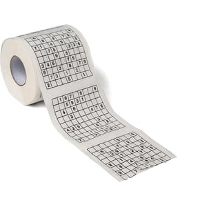 Roll of Sudoku papier toilette tissu Napkin prank fun anniversaire fête idée cadeau (1 PK)
