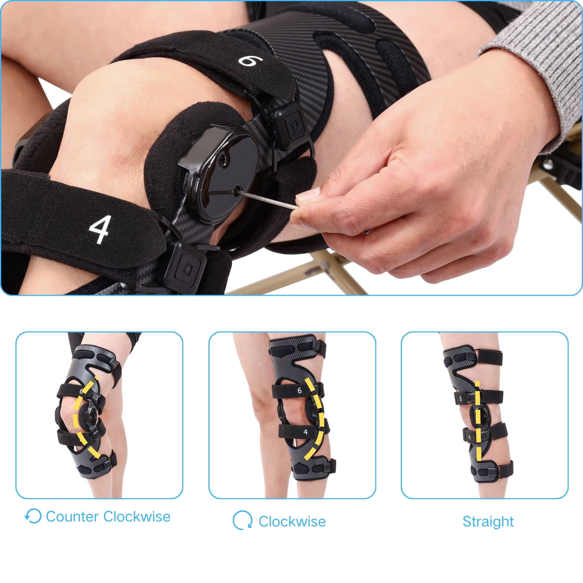 OA Unloader Knee Brace - Arthritis Pain Relief, Osteoarthritis, Bone on Bone Knee Joint Pain, Medial or Lateral Unloader Knee Brace, Knee Pain Relief for Joint Degeneration, Men & Women
