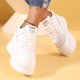 thumbnail image 1 of Zapatillas De Deporte Impermeables Antideslizantes Con Cordones Para Mujer, Zapatos Para Caminar Con Plataforma De Suela Gruesa Y Parte Superior Baja, Zapatillas Informales Con Aumento De Altura A La, 1 of 4