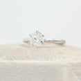 thumbnail image 4 of Best Jewel 1.3 Ct Round Cut Moissanite Engagement Ring - Moissanite in 14K White Gold Plated Engagement Ring - Prong Setting - Perfect for Women's Proposals, Birthdays, and Special Occasions, 4 of 5