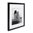 Gallery 11 in. x 14 in. Matted to 8 in. x 10 in. Black Picture Frame