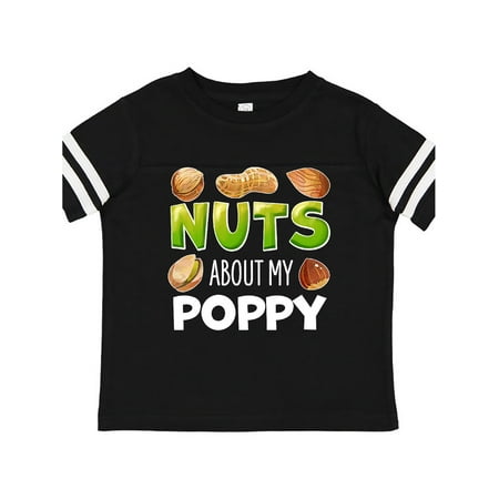 

Inktastic Nuts About My Poppy Peanut Almond Pistachio Gift Toddler Boy or Toddler Girl T-Shirt