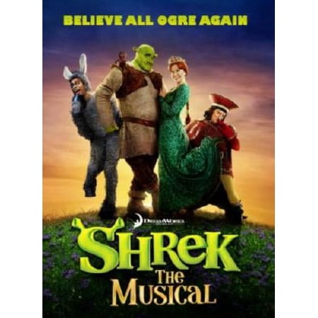 Shrek Musical Fox Theatre St. Louis Poster Metal Print 12In x 16In 12x16 Square Adults Best Posters