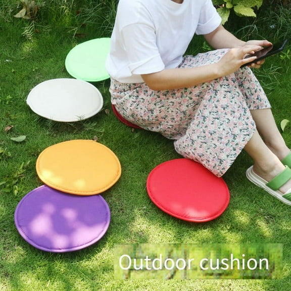 4pcs Hiking Sitting Pad Camping Seat Cushion Portable Seats Small Round for Outdoor Picnic Stadium D