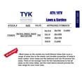 thumbnail image 4 of TYK Industries 21x8-9 21x8.00-9 ATV Lawn Mower Tire Inner Tube with a Metal TR6 Valve Stem, 4 of 4
