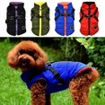 thumbnail image 2 of Pet Printed Cold Weather Coat  Small Dog Vest Harness Puppy Winter 2 In 1 Outfit Warm Garment Jacket, 2 of 6