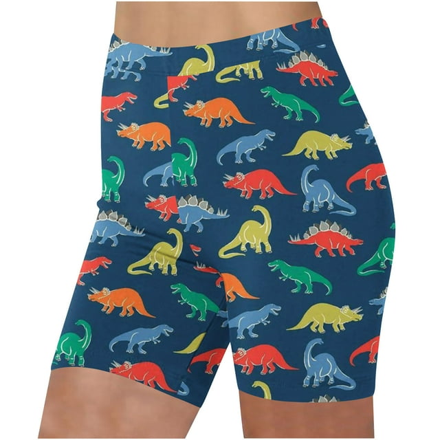 Aayomet Shorts pour Femmes Shorts Extensibles Shorts de Gym Shorts de Course Shorts d'Exercice (Bleu, L)