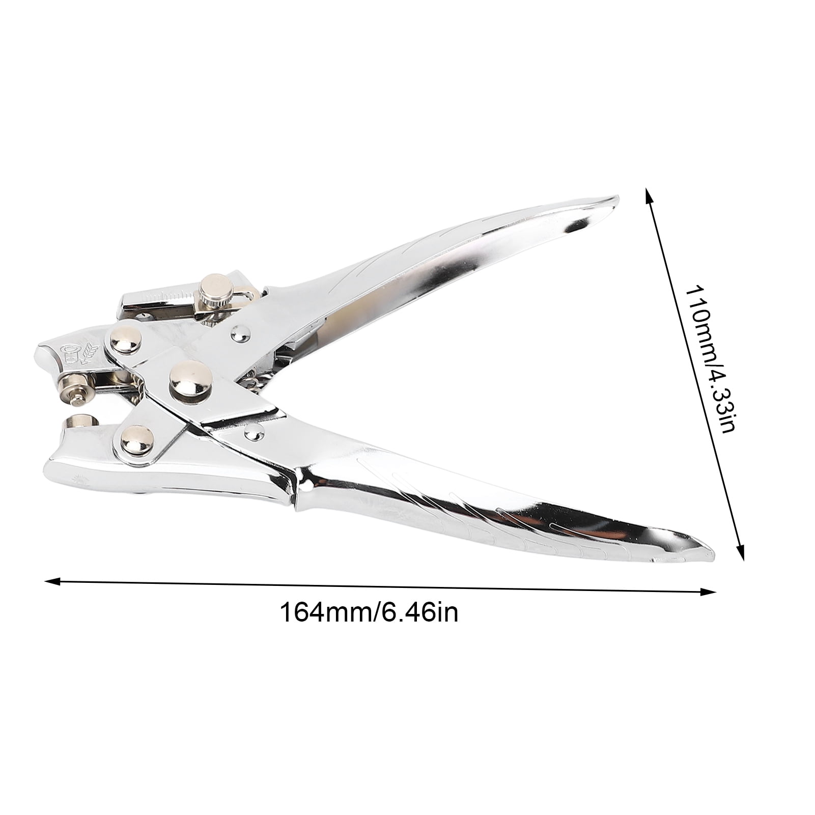 YAHHU 5mm Eyelet Hole Puncher Labor Saving Manual Grommet Pliers Punching Tool, Heavy Duty 30 Sheets Capacity For A4 Paper, Leather, Belts, And Crafts