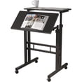 thumbnail image 2 of Sit-Stand Desk Cart Mobile Riser Standing Table Workstation Mobile Desk Height-Adjustable Sit to Stand Office Desk, 2 of 4
