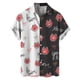 thumbnail image 3 of Camisetas de manga corta para hombre, con estampado 3D de amor, gráfico, camisas de botones para el día de San Valentín, blusa informal de verano para playa para hombre, 3 of 5