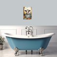 thumbnail image 2 of ZHONGYUTONG Cow Bathroom Wall Art Canvas Cow Baby in Bucket Picture Cute Cow Poster Print Rustic Farmhouse Animal Flower Painting Wall Decor (12.00" x 18.00"), 2 of 6