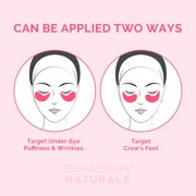 Enaskin Naturals Caffeine Under Eye Patches with Hyaluronic Acid and Niacinamide, Gel Eye Mask, 30 Pairs