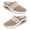 Khaki, variant on huanledash 1 Pair Slip-on Hollow Mesh Fabric Women Sandals Casual Increase Cushion Non-slip Platform Sandals for Daily Life