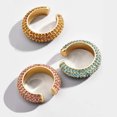 thumbnail image 2 of Flmtop 1Pc Lady Rhinestone C Shape Ear Cuff Clip Earring No Piercing Cartilage Jewelry, 2 of 10