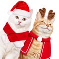 thumbnail image 4 of Methold Trajes de invierno de Navidad Ropa roja de algodón de tamaño mediano para mascotas Conjunto de ropa linda al aire libre Accesorios de Ropa para mascotas No.03, 4 of 6