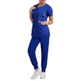 thumbnail image 1 of Ropa de trabajo de enfermería elástica de secado rápido, para dentista oral, quirófano, cepillo de mano, manga corta, ropa fina para lavar a mano, 1 of 6
