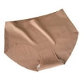 thumbnail image 2 of HOMBOM Seamless Underwear for Women Briefs Cotton Beige High Waisted No Show Full Coverage Ladies Panties XL, 2 of 3