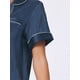 thumbnail image 5 of Conjuntos de pijama para mujer INSPIRE CHIC de manga corta con botones y pantalones cortos, conjuntos de lounge S azul oscuro, 5 of 5