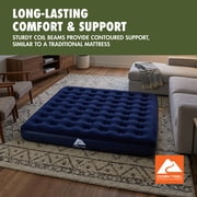 Ozark Trail King 10 inch Inflatable Air Mattress, Blow up Mattress Without Pump