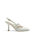 thumbnail image 2 of Dream Pairs Women’s Pointed Toe Slingback Kitten Heel Pumps With Stylish Buckle Straps, 2 of 7