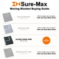 thumbnail image 5 of Sure-Max Moving & Packing Blanket - Ultra Thick Pro - 80" x 72" (65 lb/dz weight) - Professional Quilted Shipping Furniture Pad Black - 1 Blanket, 5 of 5
